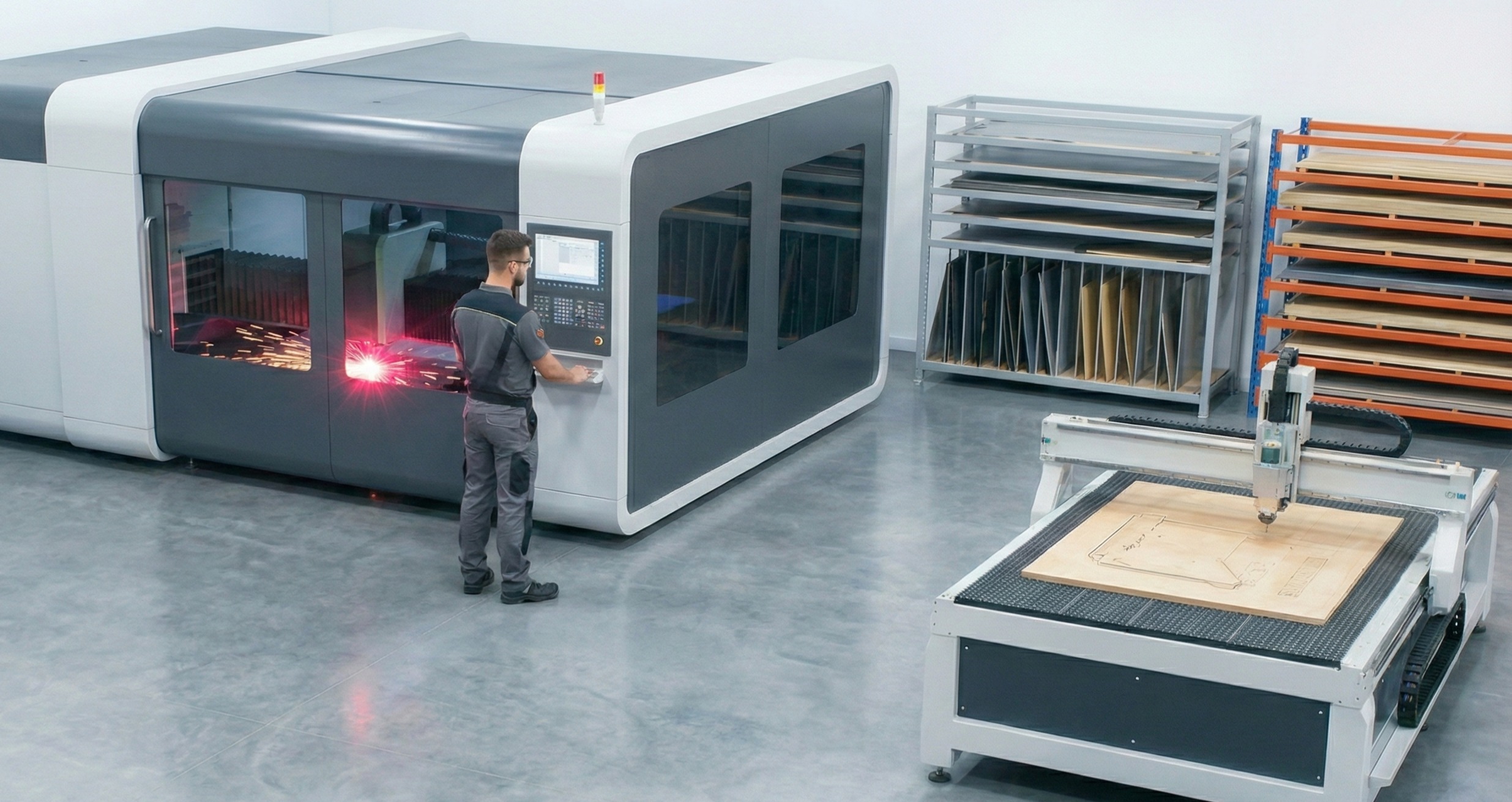 Atelier de fabrication Laseo avec équipements modernes