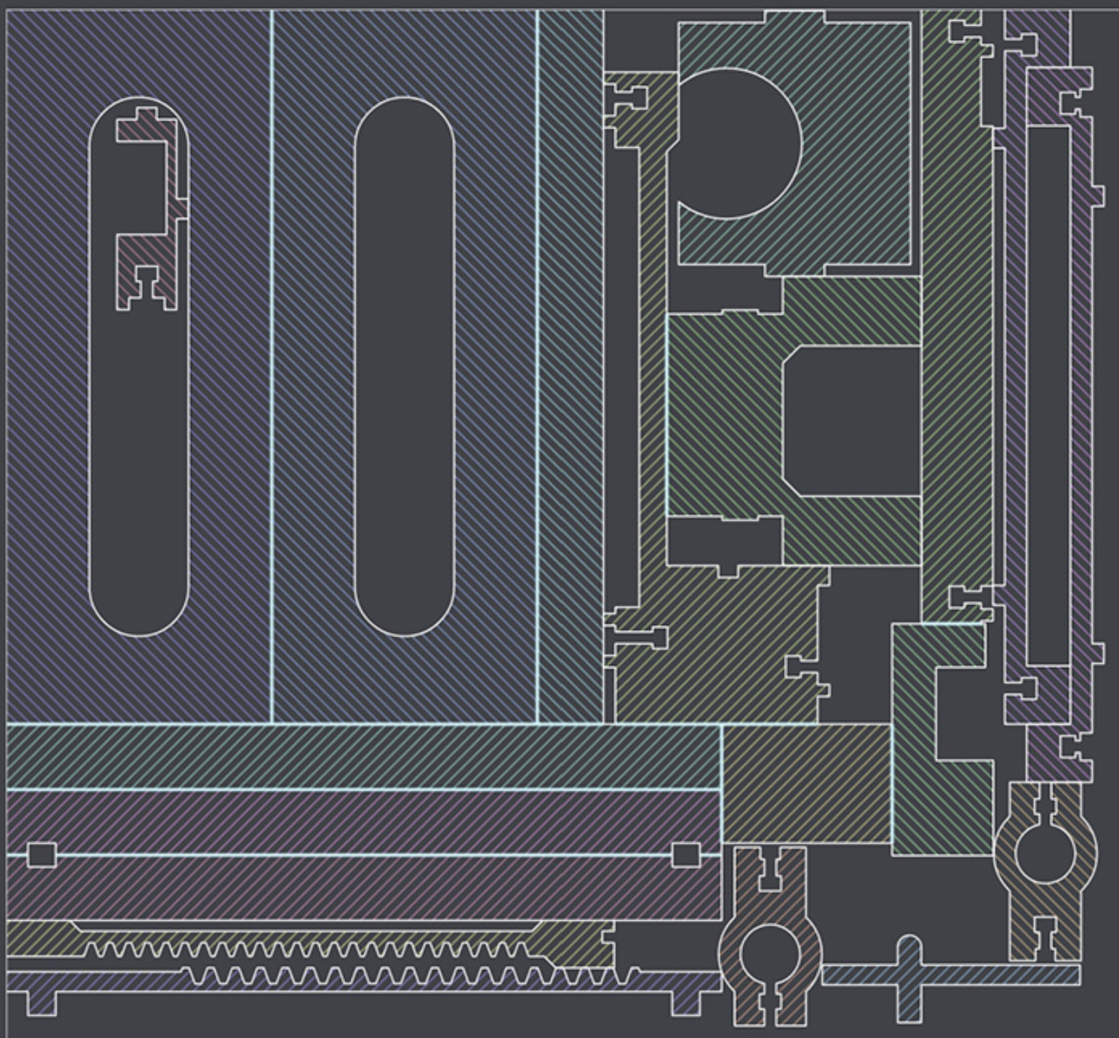 Imbrication de pièces
