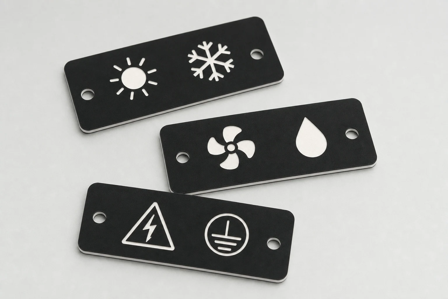 Plaques d’identification en plastique gravable